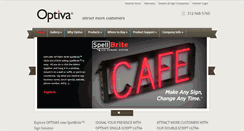 Desktop Screenshot of optivasigns.com