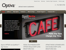 Tablet Screenshot of optivasigns.com